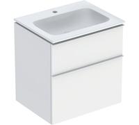Geberit iCon lavabo avec meuble bas 60 cm 502335013 Ensemble lavabo 60x63x48cm, blanc , corps/poignée blanc mat