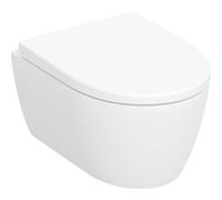 Geberit iCon washdown WC set 502381001 36x49cm, projection raccourcie, forme fermée, sans rebord, avec siège WC , blanc