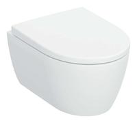 WC suspendu Geberit iCon , chasse d'eau profonde WC 503049JT1 35,5 x 49 cm, projection réduite, avec abattant WC , tapis blanc