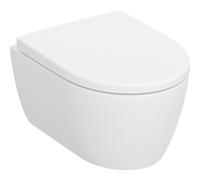 Geberit iCon Cuvette suspendue avec technologie TurboFlush, avec abattant, version courte, 503049JT1,