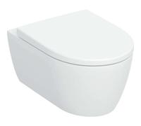 WC suspendu Geberit iCon WC 503045008 35,5 x 53 cm, design fermé en céramique, avec abattant WC , KeraTect blanc