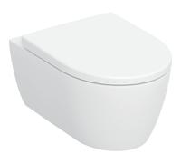 Geberit iCon Set lavabo mural WC 503045001 35,5x53cm, design fermé en céramique, avec siège WC , blanc