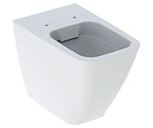 Geberit iCon Square debout WC 211910000 35x56cm, à fleur de mur, fermé, sans rebord, blanc