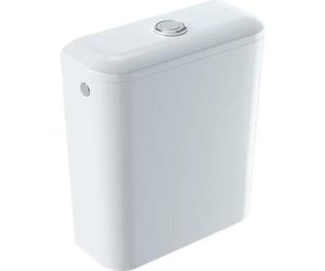 Geberit iCon Square, réservoir de chasse en céramique 6l, bouchon inclus, chromé, 228950600, Couleur: Blanc, avec KeraTect