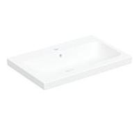 Geberit iCon Light lavabo à poser, 75 cm x 48 cm, avec trou pour robinetterie, avec trop-plein,501848, 501.848.00.1, Couleur: blanc