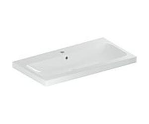 Geberit iCon Vasque légère 501836001 90x48cm, trou pour robinetterie au milieu, avec trop-plein, blanc