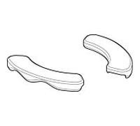 Geberit jeu de housses de siège pour toilettes 572940000 gris