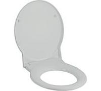 Geberit Joly abattant de toilettes 571005068 pergamon, avec couvercle, charnières chromées, avec mécanisme de fermeture amortie