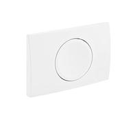 Geberit K12400 Plaque d'activation Delta 11 115.120.11.1 pour Chasse d'eau encastrée, écoulement à 1 quantité, Blanc