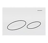 Geberit Kappa20 - Plaque de commande pour WC avec pour chasses d'eau à 2 volumes blanc / white