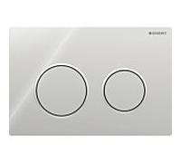Geberit Kappa 21 plaque de déclenchement 115240KH1 brillant / mat / chromé brillant, pour double chasse, dessus / devant, plastique