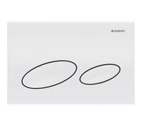 Geberit Kappa20 - Plaque de commande pour WC avec pour chasses d'eau à 2 volumes blanc / white