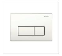 Geberit Kappa50, plaque de commande à double bouton, couleur blanche
