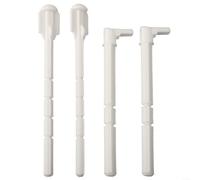 Geberit Kit de fixation pour plaque de chasse d'eau 140 mm x 10 mm Compatible avec les citernes UP320 antérieures à 2008 pour Sigma01/Sigma20/Sigma50 Matériau ABS Couleur Blanc