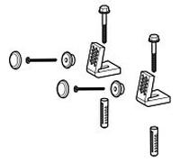 Geberit kit de montage pour WC/bidet indépendant 597175000