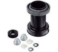 Geberit Kit de raccordement pour WC mural 152426461 avec bouchons et manchon 185 mm plastique chromé 65139 4