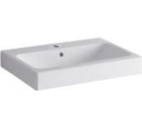 Geberit lavabo iCon avec trou pour robinetterie, avec trop-plein 750 x 485 mm blanc