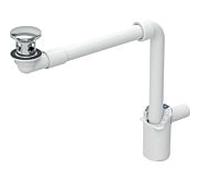Geberit lavabo match0 152073211 Ø 32 mm, avec clapet extérieur à commande par pression, chromé brillant