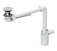 Geberit lavabo match0 152074211 Ø 40 mm, avec obturateur externe à commande par levier, chromé brillant