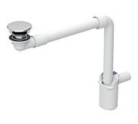 Geberit lavabo match0 152084211 Ø 32 mm, sortie libre et couvercle de valve, chromé brillant