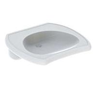 Geberit Lavabo mural Vitalis 65 x 60 cm sans trop-plein accessible en fauteuil roulant 121565000