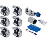 Geberit Mapress 690.193.00.1 Jeu de mâchoires 15/22/28/35 mm avec ébavureur, coupe-tuyau, guide de profondeur d'insertion, compatible avec ACO103Plus