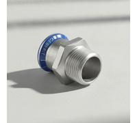 Geberit Mapress Acier inoxydable Raccord de transition avec filetage extérieur,