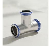 Raccord Plomberie Geberit Mapress en T en inox égal d15-15-15 31002
