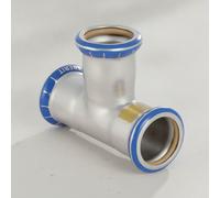 Geberit Mapress acier inoxydable té égal (gaz), DN 100, 34287
