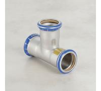 Geberit Mapress Acier inoxydable Té égal (Gaz), DN 80, 34286