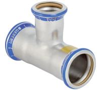 Geberit Mapress Acier inoxydable Té réduit (gaz), DN 40 / 25 / 40, dø 42 mm, 340