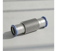 Geberit Mapress Compensateur axial en acier inoxydable avec manchons à sertir, D