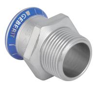 'Geberit mapress en acier inoxydable - Union mâle Diamètre 22 mm 3/4 inox