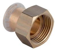 Geberit Mapress koper accouplement plat avec bague d'étanchéité cuivre 22xg1 1/4 65044