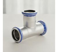 Geberit Mapress Té égal en acier inoxydable (sans LABS), DN 100, 81011