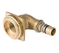 Geberit Mepla angle de raccordement 601276005 16 mm x Rp 1/2, 90°, pour réservoir encastré, bronze