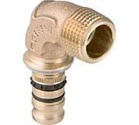 Geberit Arc de transition Mepla 602252005 Ø20 mm x R 1/2 Bronze à canon 90° avec AG