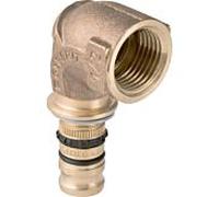 Geberit Mepla arc de transition 603258005 Ø 26mmxRp 1, bronze à canon, 90 degrés, avec IG