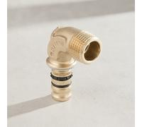 Geberit Geberit coude de transition Mepla d= 50 mm x R 1 1/2, 90°, avec filetage mâle, laiton rouge Quantité:1