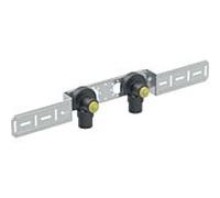 Geberit Support de connexion Mepla 601781005 Ø 16mmxRp 1 / 2x52mm, laiton rouge, 90 degrés, double, pré-assemblé