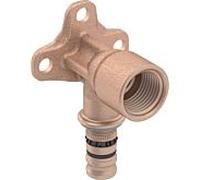 Geberit Mepla support de connexion 603294005 Ø 26mmxRp 3 / 4x52mm, bronze à canon, 90 degrés