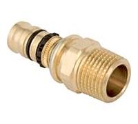Geberit Mepla transition 601535005 Ø 16mmxR 1/2, bronze à canon, avec AG