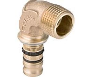 Geberit Mepla Transitional Arch 604254005 Ø 32mmxR 1, bronze à canon, 90Grad, avec AG