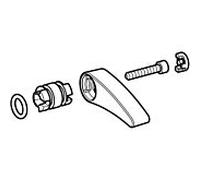 Geberit jeu de poignées mitigeur HyTronic85/185 242248001 mitigeur lavabo