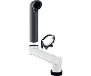 Geberit Monolith Arche décalée 131088291 grise, Ø 90 mm, pour mur- WC