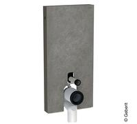 Geberit Monolith Module WC au sol 101 cm 131003005 – Grès ardoise / Alu noir chromé, entrée lat.