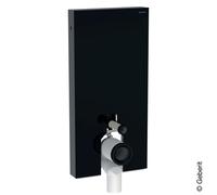 Geberit Module WC sur pied Monolith 131003SJ6 – Hauteur 101 cm – Verre noir, aluminium noir chromé