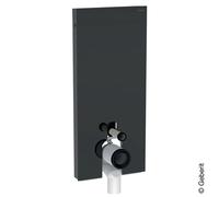 Geberit Monolith module WC 131033JK5 114 cm, entrée arrière centrale, coude P – Verre lave/aluminium