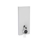 Geberit Module WC sur pied Monolith Plus 131233TD7, façade blanche, côtés aluminium brossé, H114 cm