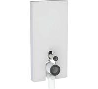 Geberit Monolith PLUS module WC 131.203.TD.7 — 101 cm, entrée d'eau latérale, verre blanc/alu brossé